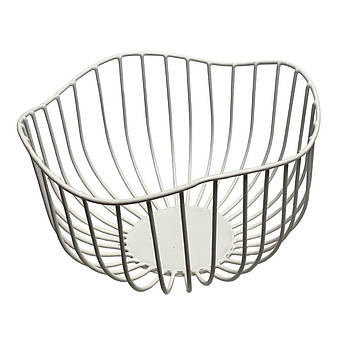Кошик для фруктів DECOR Хвиля 25х24,5х13 см 1005 білий