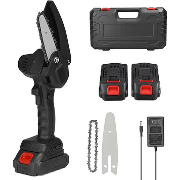 Пила ланцюгова акумуляторна шина-4" OPT-TOP у валізі з літієвою батареєю 2 шт. у комплекті (2103354315)