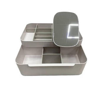 Органайзер для косметики з дзеркалом 29,7х18,4х12,1 см A-PLUS 75005