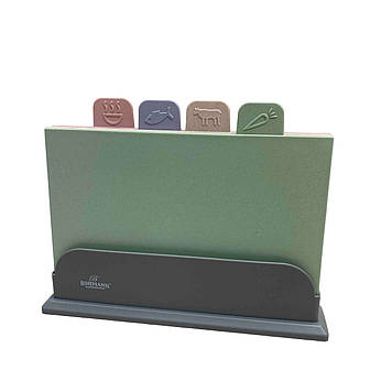 Набір обробних дощок на підставці 4 шт. Bohmann BH-02-528