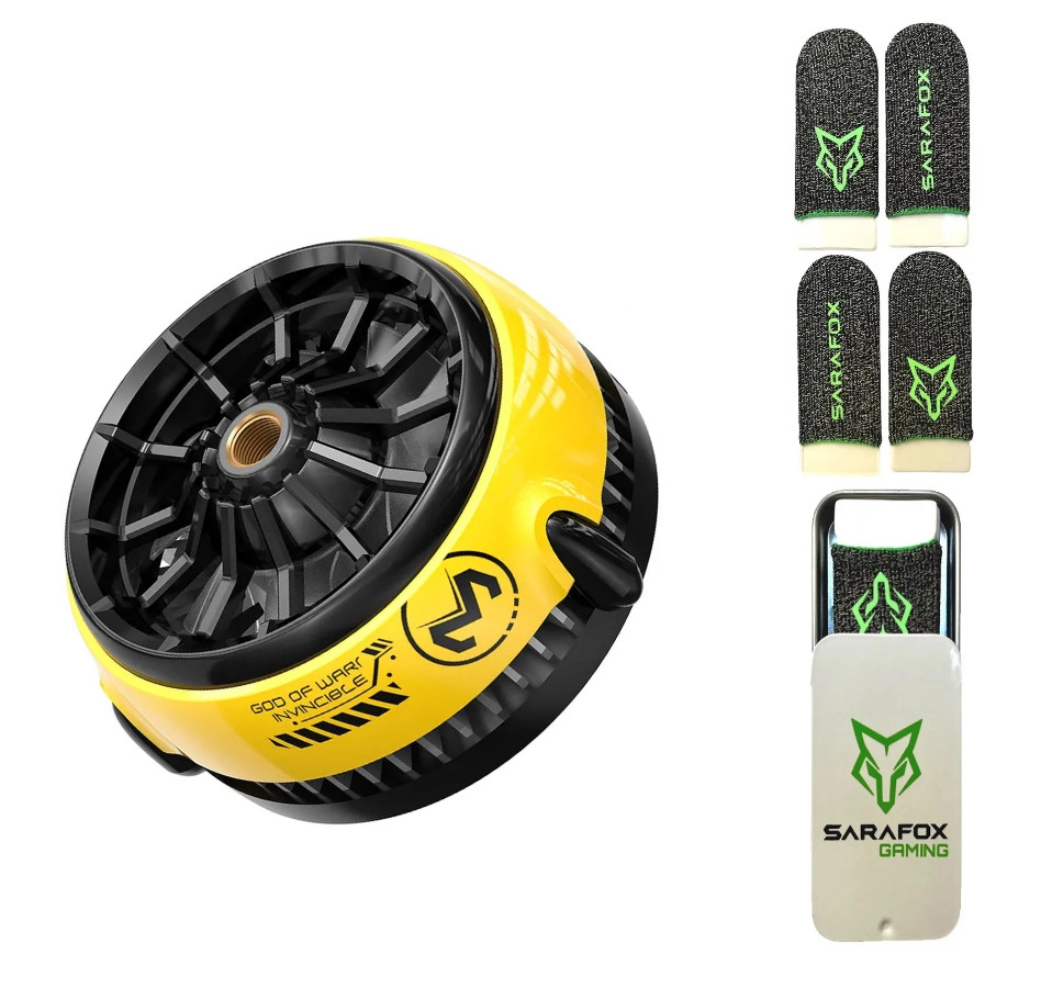 Ігровий комплект: магнітний напівпровідниковий кулер MEMO PUBG CX04 та ігрові напальники Sarafox V9, фото 1