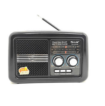 Радіоприймач акумуляторний Bluetooth колонка із сонячною панеллю Solar Golon RX-BT978S