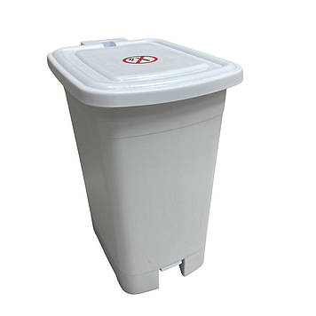 Контейнер для сміття пластиковий 8 л із педалькою Ucsan Plastik 344