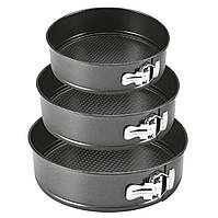 Набір форм для запікання страв у духовці, Форма для випічки нержавіюча сталь Форма випічки кругла QK-30