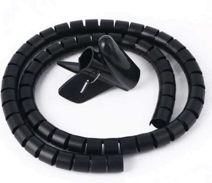 Органайзер кабелю для дротів Choice 2 м 22 мм Чорний hub_bl7fbb, фото 1