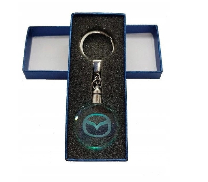 Брелок автомобільний на ключі GF з логотипом Mazda з підсвіткою (232323244), фото 1