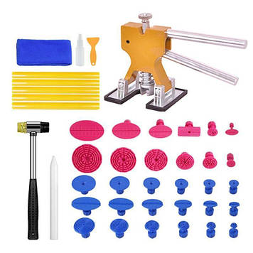 Набір рихтувальних інструментів Icar молоток + мініліфтер з грибками 41 предмет Різнобарвний (С051263)