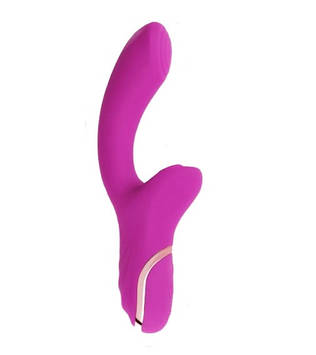 Вібратор 2в1 з вакуумною присоскою для клітора OPT-TOP Фіолетовий (2104618283)
