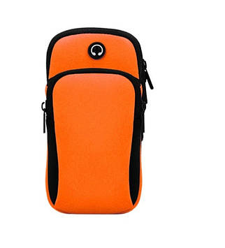 Сумка-чохол на руку JEEF з 2 кишенями Жовтогарячий (57543565)