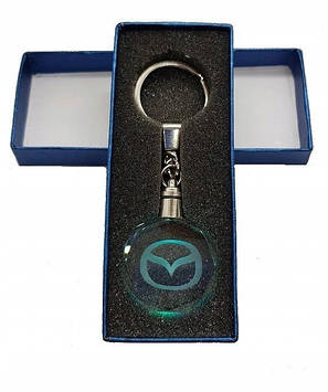 Брелок автомобільний на ключі МАЗДА GF авто брелок з логотипом Mazda з підсвіткою (232323244)