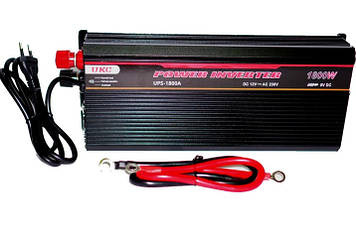 Перетворювач напруги інвертор з 12 V на 220 V UKC 1800 W із заряджанням акумулятора
