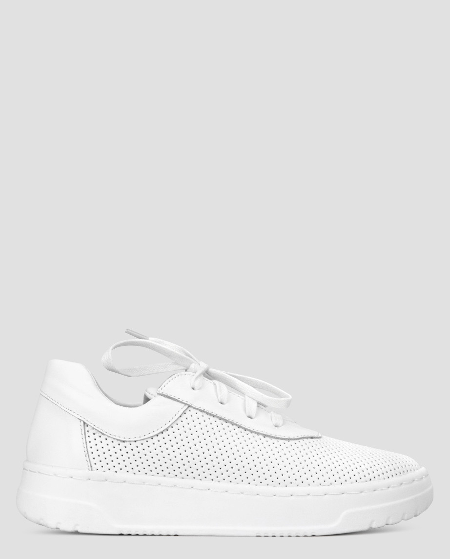 Кеди низькі жіночі білі натуральна шкіра Україна Viscala — розмір 38 (24,5 см) (модель: Vis21201-164KPW), фото 1