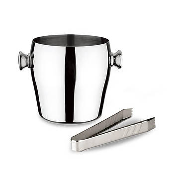 Відерце для льоду з неіржавкої сталі Maestro MR-1689 2 л Сталевий (18099)