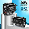 Мережевий зарядний пристрій Mirrow USB Type-C Super Charge/Quick Charge 3.0 PD 20 W Black (366589741), фото 5