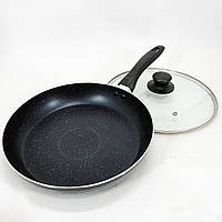 Якісні кухонні сковорідки UNIQUE, Сковорода для індукційного приготування, Сковорода зручна на кухню YK-25