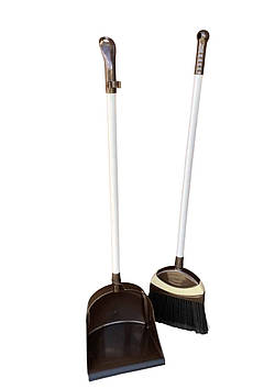 Совок зі щіткою Stenson 330 ТЕ Темно-коричневий