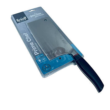 Сокира кухонна Krauff Prime Chef 29-305-043 з неіржавкої сталі довжина леза 17,8 см Чорний (23584)