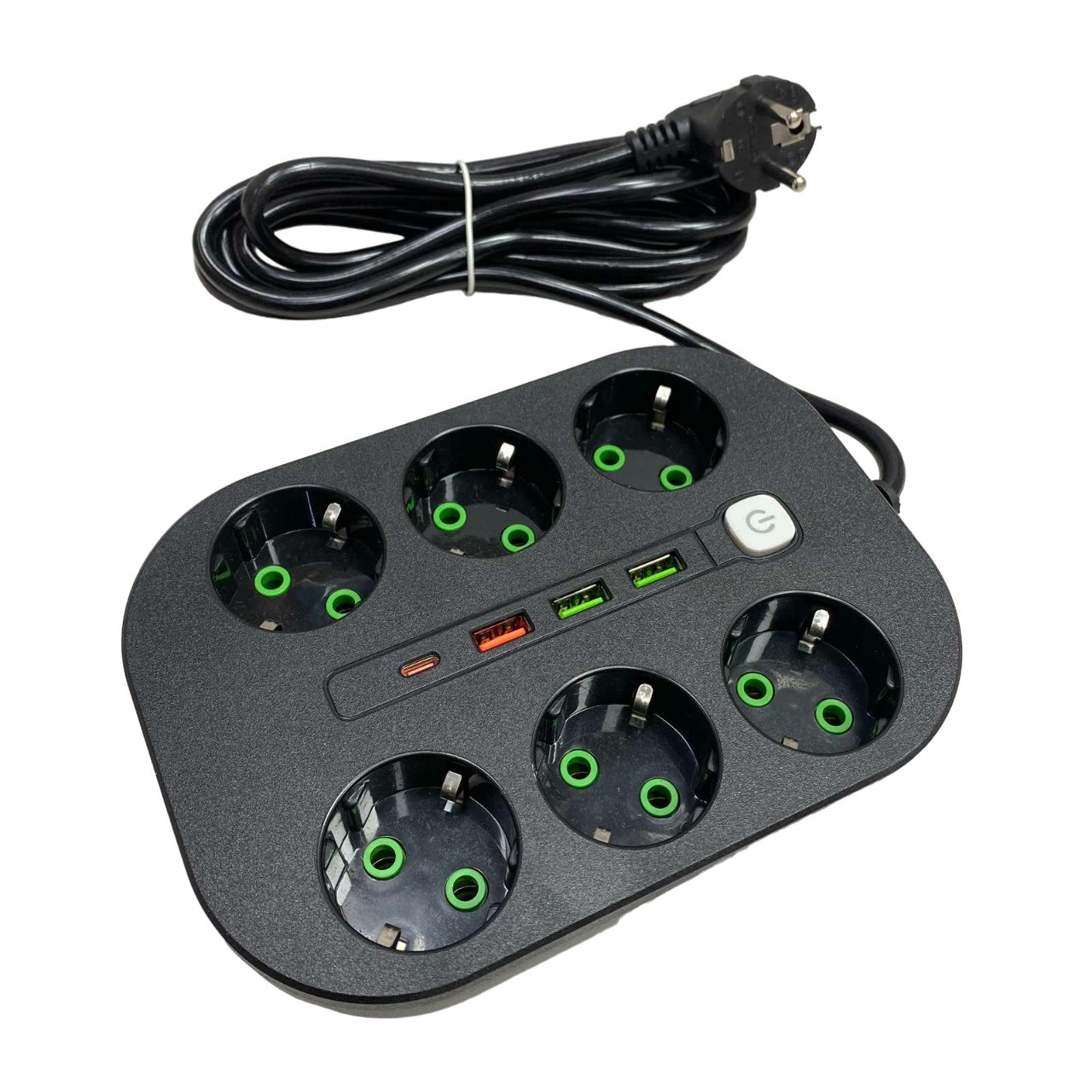 Подовжувач Stenson R95594 2.75 м на 6 розеток 22063, фото 1