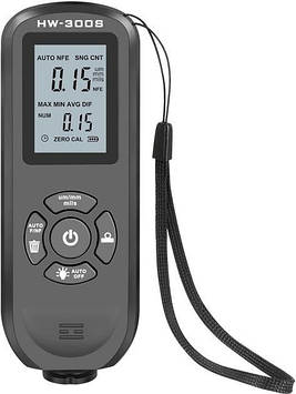 Товщиномір фарби цифровий Icar HW-300 S 0 — 2000 мкм Fe і Nfe Чорний (RE050739)