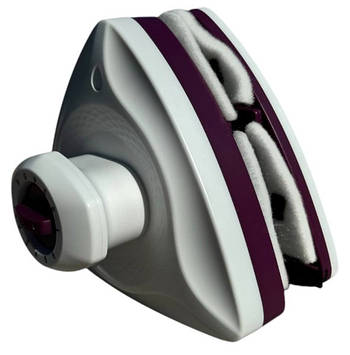 Магнітна щітка для миття склопакетів з двох боків No Brand 8-40 мм Бордово-білий (2104618526)