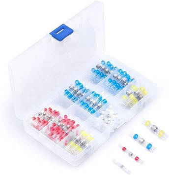 Термоукуслювана гільза з приспівом термоусадка 0.25-6.0 мм PWR набір 250 шт (DR050757)