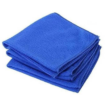 Набір мікрофібри двосторонньої Blur 30х30 см 10 шт Синій (С050527-10)