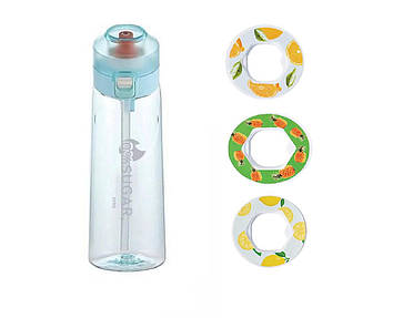 Пляшка для води Bottle 6 картриджа для смаку Блакитний 650 мл (С051406-6)