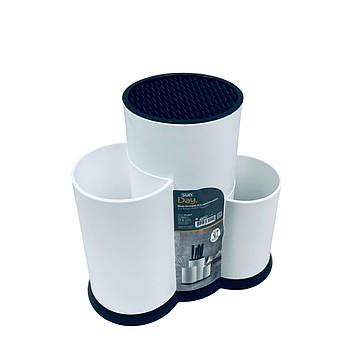 Підставка-органайзер для столового приладдя SUN Plast 1114 Білий