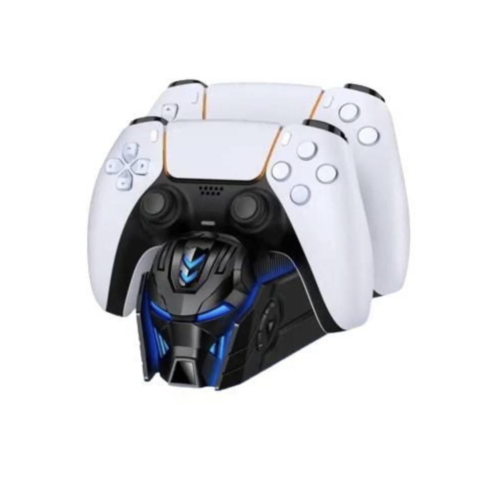 Зарядка для джойстика PS5 BebonCool Док Станція для PlayStation 5 PS5 DualSense/edge на 2 геймпади з LED Чорний, фото 1