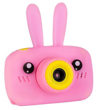 Дитяча цифрова фотокамера Smart Kids Camera фотоапарат 8х4,5х5 см Рожевий (2104618330)