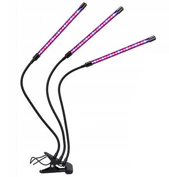 Фітолампа для домашніх рослин Supretto LED Supretto 30 Вт Чорний (2104618334)