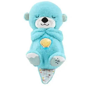 Інтерактивна іграшка-нічник OPT-TOP Повітропроникна видра 30 см Блакитний (2104618340)