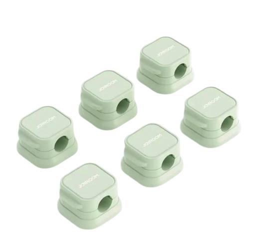 Фіксатор кабелю магнітний Joy 6 шт Green, фото 1