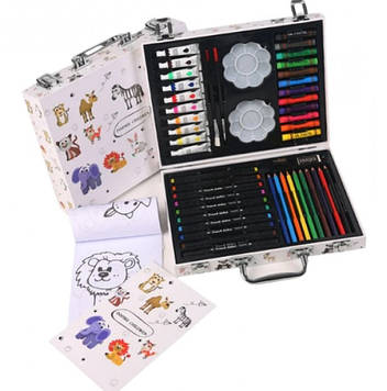 Дитячий набір для малювання і творчості No Brand 68 предметів Різнобарвний (2104618608)