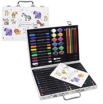 Набір для дитячої творчості та малювання Inspire Children 78 предметів Різнобарвний (2104618609)