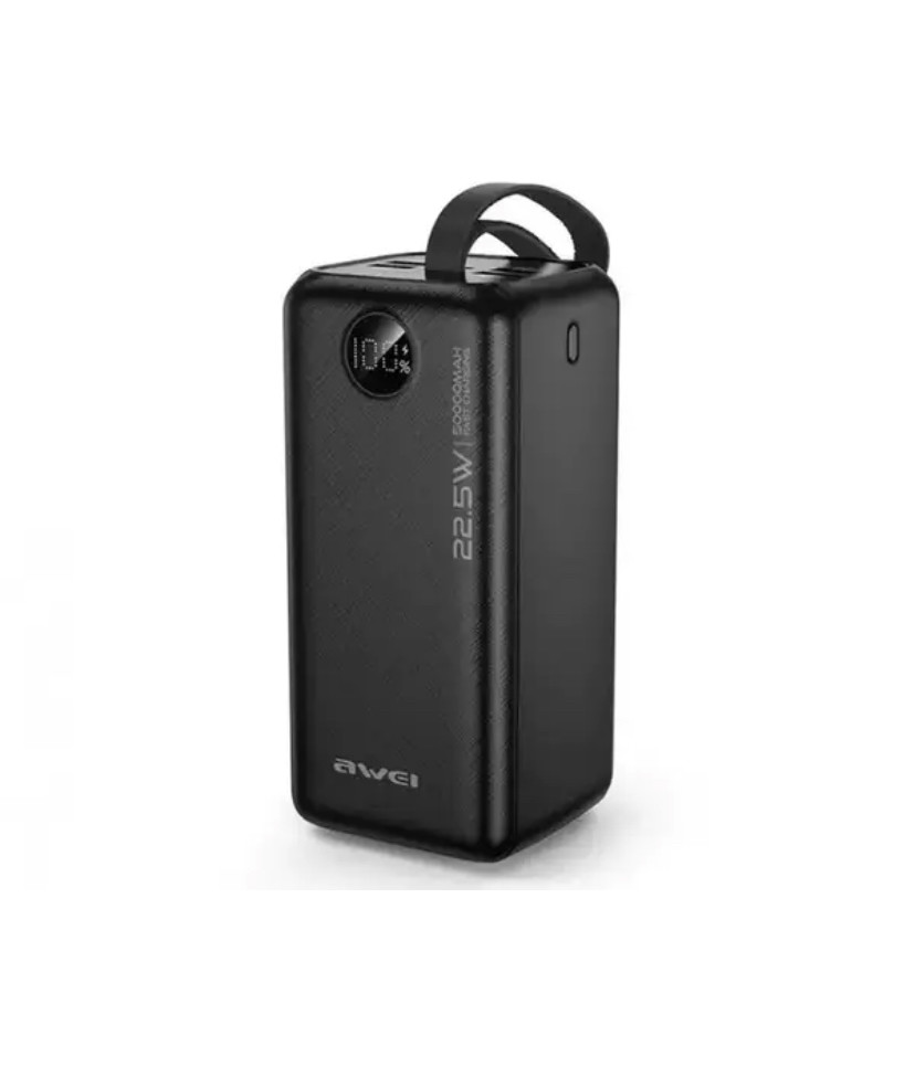Портативна батарея Power bank Awei 9573 50000 mAh Black, фото 1