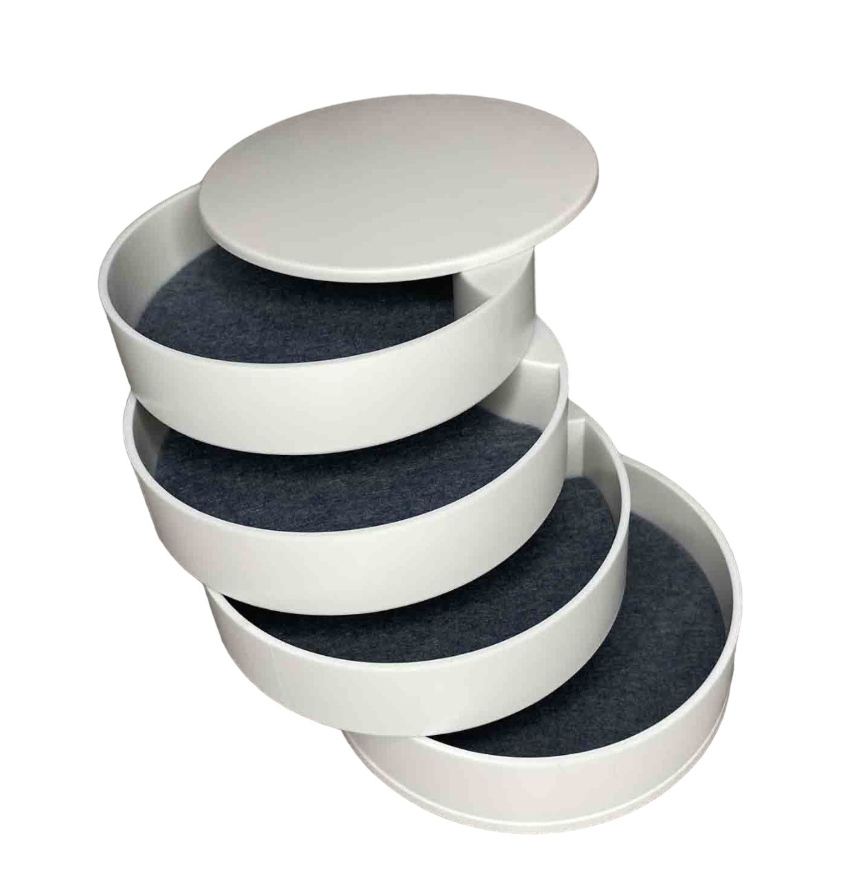 Скринька для зберігання ювелірних виробів білий 4 відділення A-PLUS 546687, фото 1