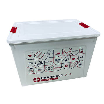 Контейнер для зберігання ліків Алеана 171030 Аптечка 12 л 32x24,5x21 см