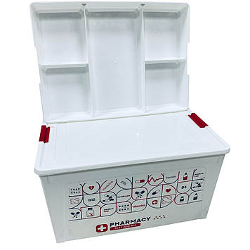 Контейнер для зберігання ліків Алеана 171031 Аптечка 18 л 39x29x21 см