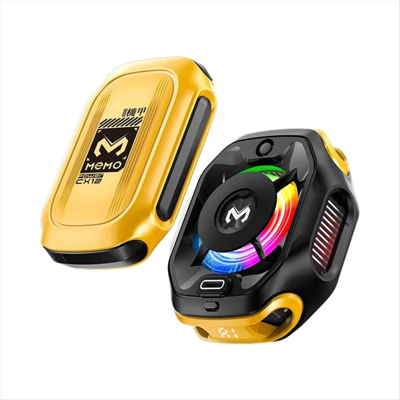 Вентилятор для смартфона MEMO CX12 Black Yellow (hub_vb3qu1), фото 1