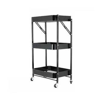 Полиця товарна на колесах A-PLUS 50114 3 яруси Чорний