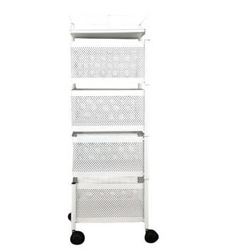 Полиця товарна на колесах A-PLUS 50113 4 яруси Білий