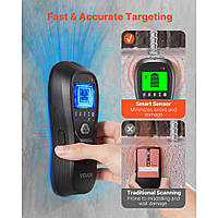 VEVOR Шукач шпильок, настінний сканер, електронний мультидетектор 5-в-1 з інтелектуальним датчиком, РК-дисплеєм високої роздільної