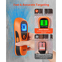 VEVOR Шукач шпильок, настінний сканер, електронний мультидетектор 5-в-1 з інтелектуальним датчиком, РК-дисплеєм високої роздільної
