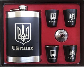 Подарунковий набір UKRAINE FLG 55/405 Фляга з чарками 270 мл 30151369