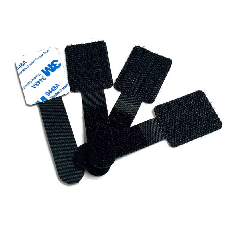 Липучка-фіксатор кабелю ZeusX Athan 3М 20 шт Чорний hub_rgf8pb, фото 1