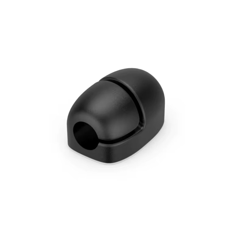 Фіксатор кабелю Beus Lencent самоклейний 3М 5 шт L Чорний, фото 1