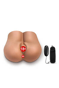 Мастурбатор з віброкулею та пультом Blush X5 Men два отвори, 29.7 см