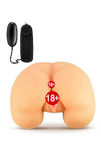 Мастурбатор зад з віброкулею та пультом Blush X5 два отвори, 26.7 см