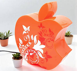 Настільний нічник Яблуко / Мережа 220V / 21*25*9 / Лампочка 10W / Червоний